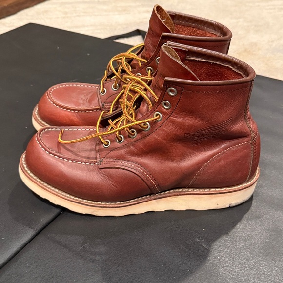 Red Wing Shoes Men's Moc 6 in. Leather Boots men’s size 8 in EUC - Picture 1 of 10